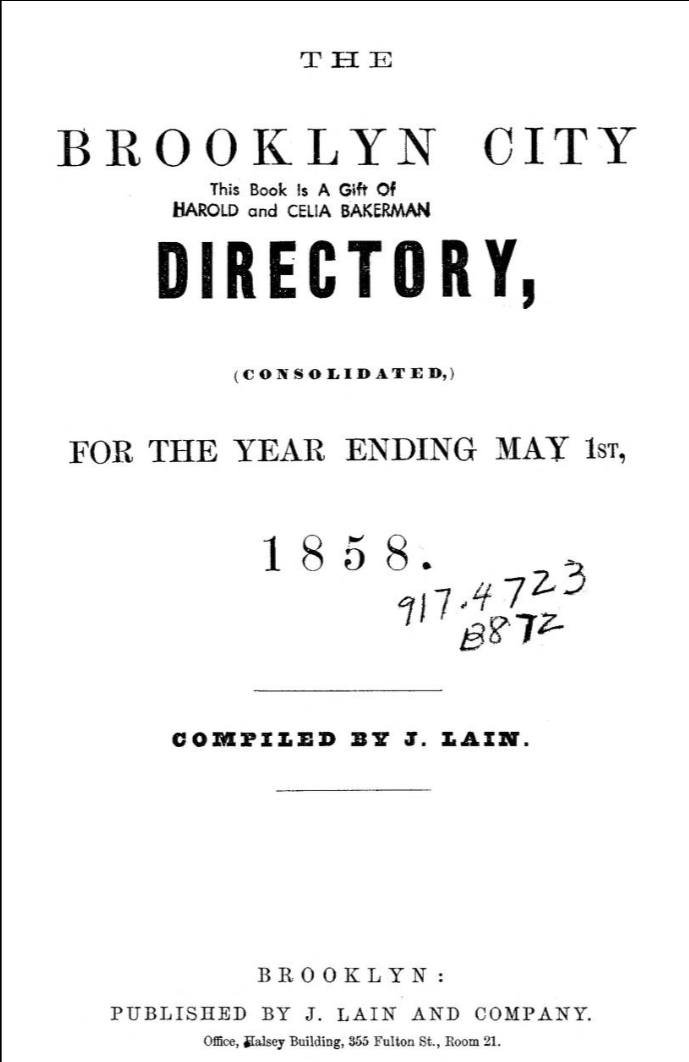 Hidden in Plain Sight: The City Directory Advantage